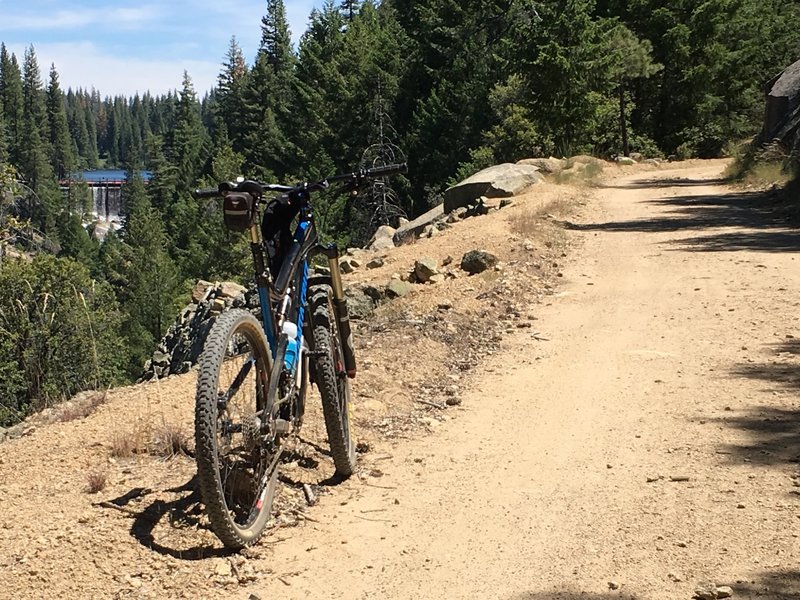 The old RR grade near the dam.