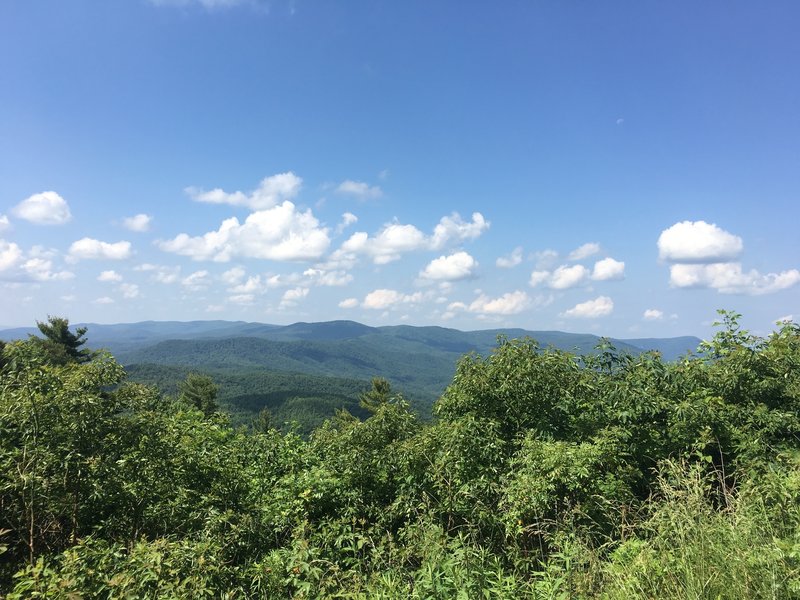 Rewarding view after the long climb up the forest service road.