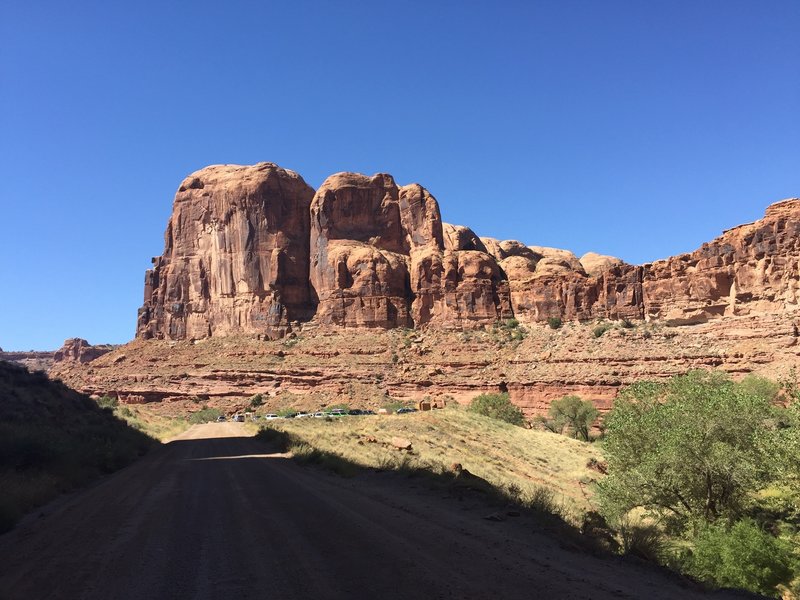 heading up to trailhead