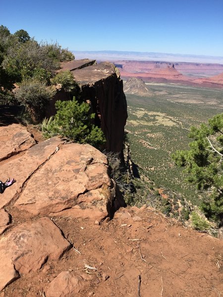 Starting to hit the cliffs.