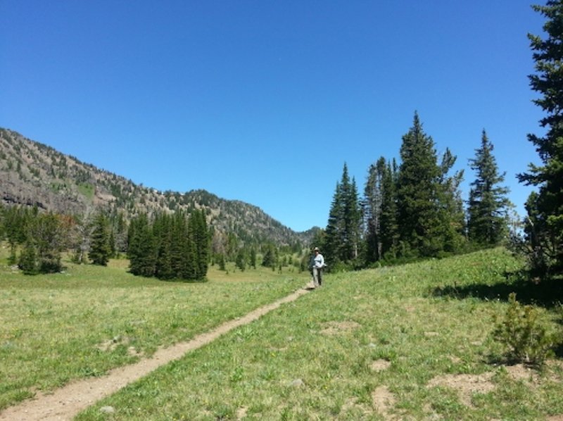 Emerald Lake Trail also referred to as the East Fork Hyalite Creek Trail.