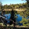 Early morning calm on Rampart Reservoir.