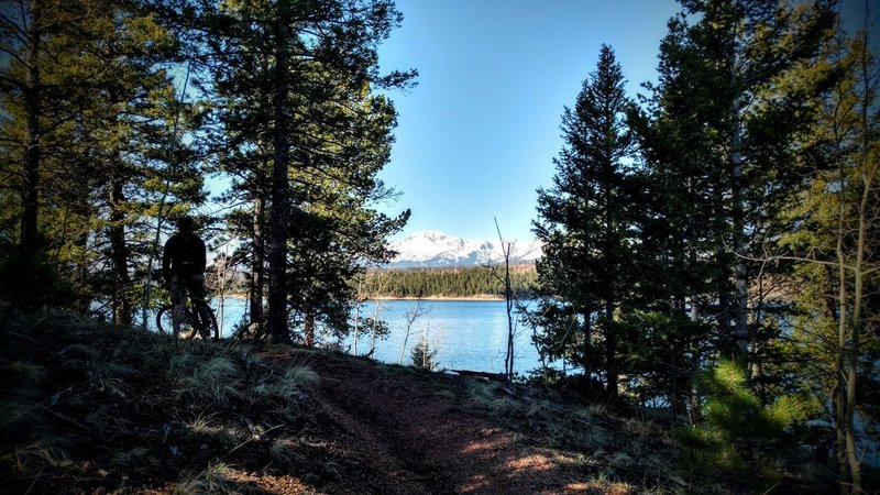 Pausing for the view and to catch a breath on this spectacular ride.