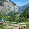 Heading down into the Lauterbrunnen valley.