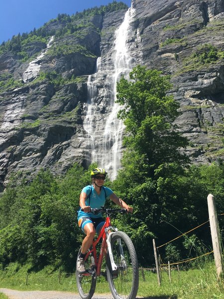 Below Murrenbach falls - tallest in Switzerland!