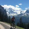 Climbing out of Wengen and the views get better and better.