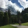 Paved section of the descent to Grindelwald.