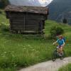 A typical stone-roofed barn found all around Zermatt