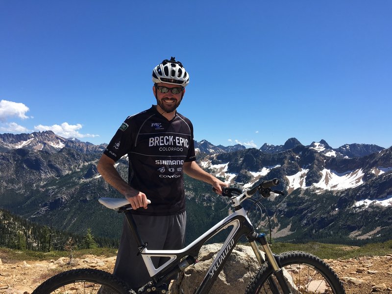 Top of Cutthroat Pass. Spectacular views. Snow fields nearly all gone. Worth every foot of the climb.  7/14/16