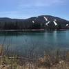 Thorn Pond looking across to Attitash Ski Area.