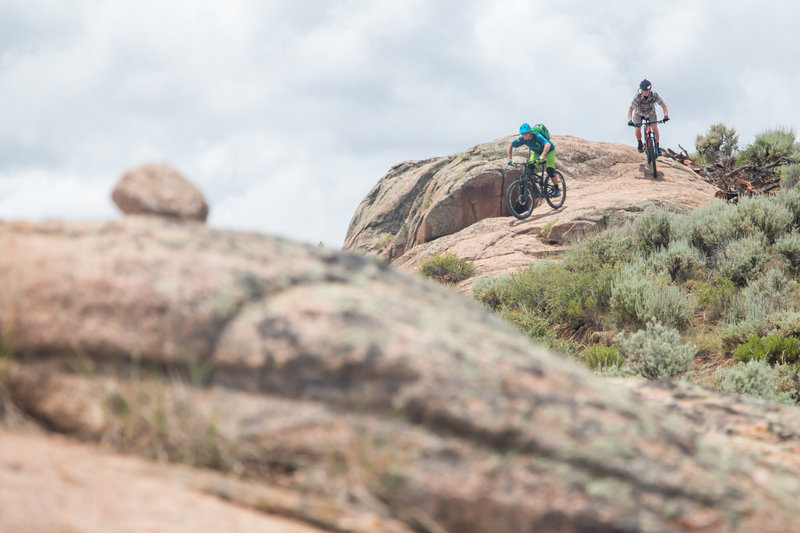 Another fun feature on Rattlesnake at Hartman Rocks.