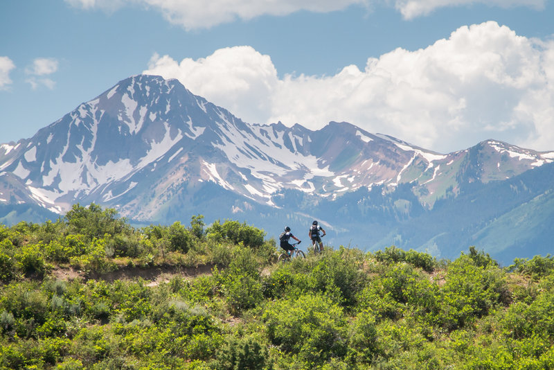 Topping out on the Skyline Ridge trail in Snowmass, CO.