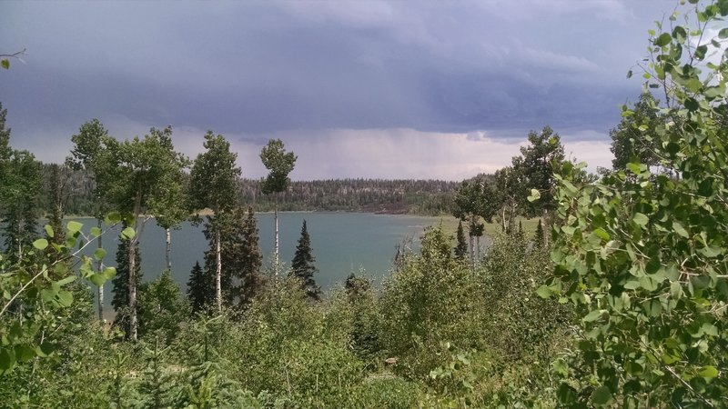 Summer thunderstorms over Navajo Lake.