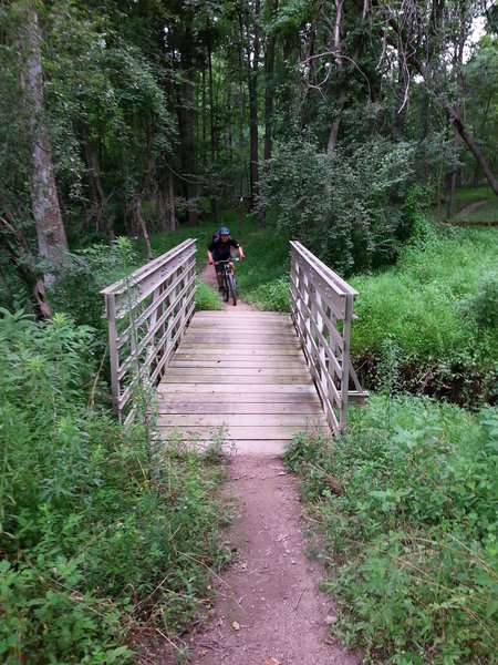 Bridge over the stream.