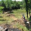 Checking out the dirt jumps!  This is the dirt jump skills area.