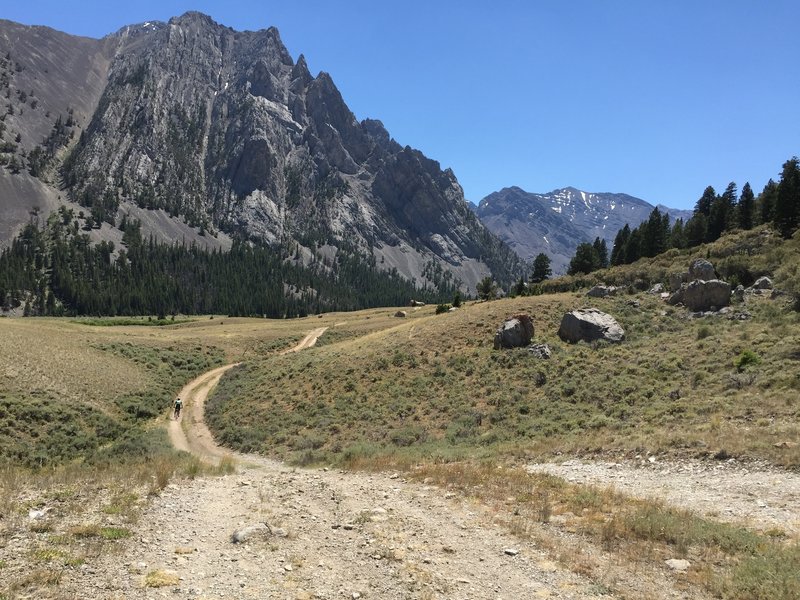 Heading into the Pahsemoroi River valley.