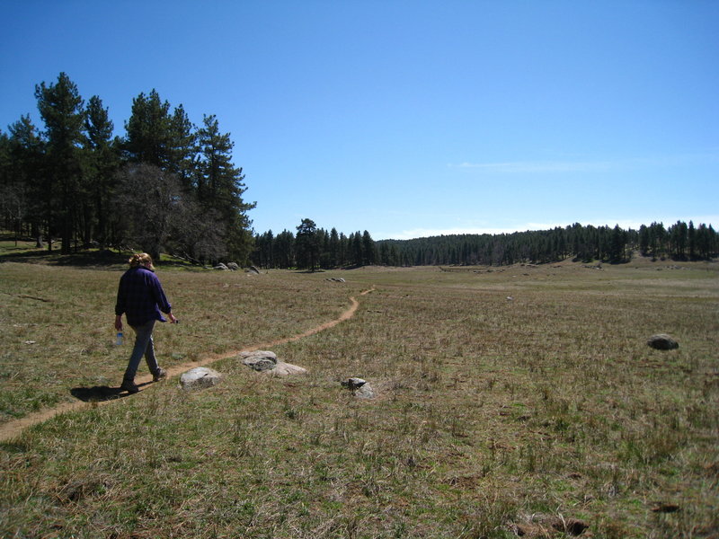 Heading out along the Kemp Spur.