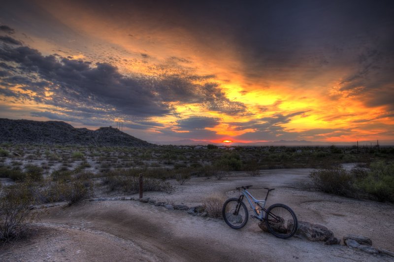 Classic sunrise on Desert Classic Trail
