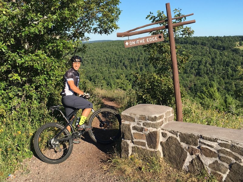 Start of the ride at the top of On the Edge