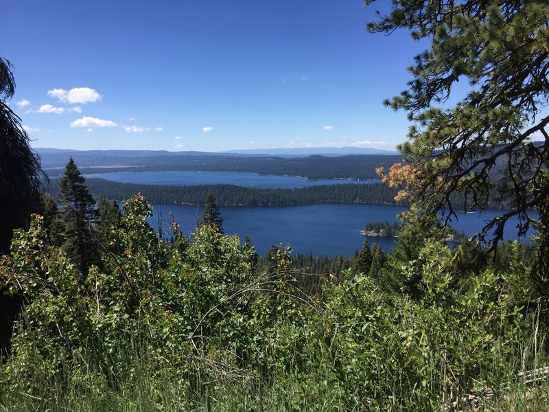 View of Payette Lake from the trail.