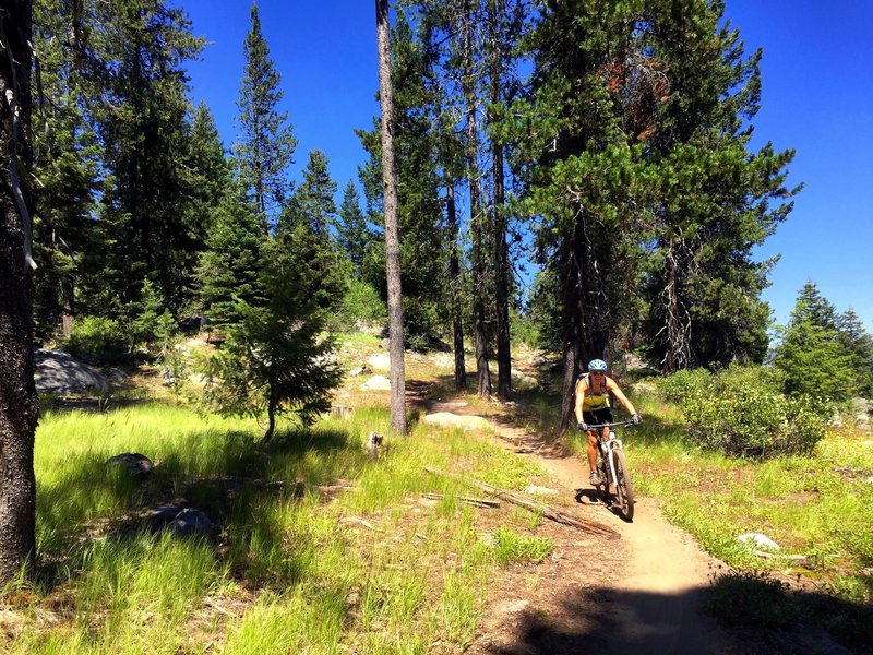 MTB Surfing the Payette Rim.