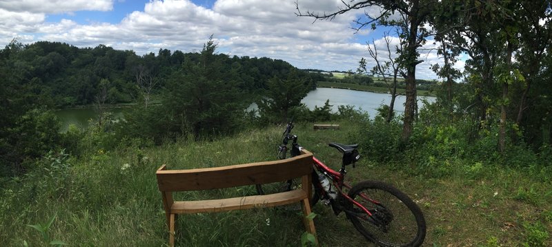 Another view of the Reservoir from the south side. Perfect spot for a break after a challenging climb.