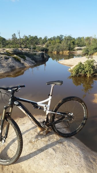 Lake Guacamole full after a rain storm.