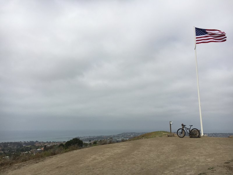 Patriot Trail terminus at Flagpole Hill.