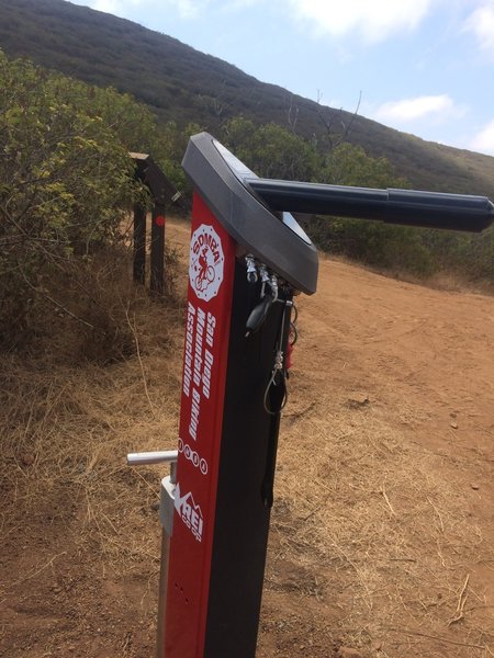 One of the new bike stations by SDMA and REI.