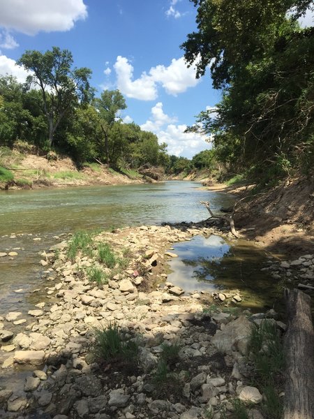 Just off the trail down by the river looking north. Not a bad place to cool off when its 103 degrees!!