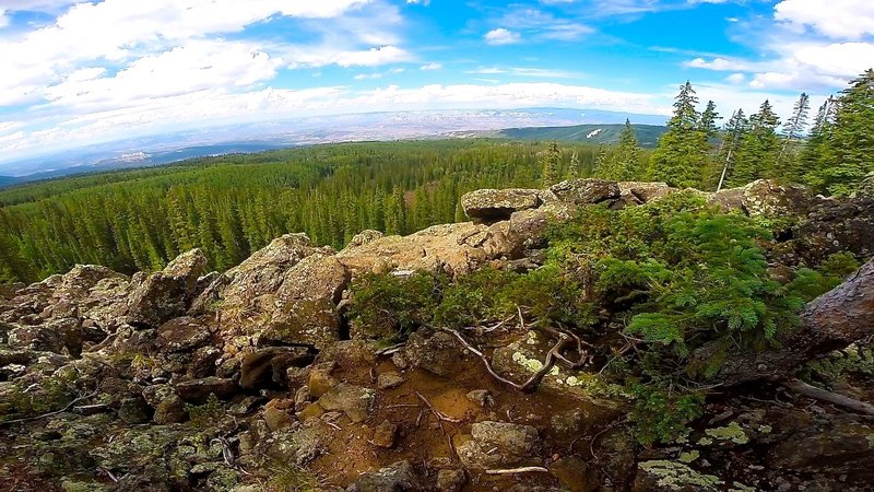 The view on the ridge. Very rocky bike ride, but amazing.