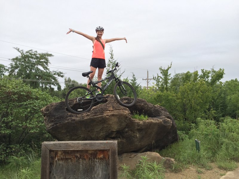 On top of Indian Rock.