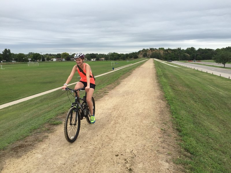 The Levee Trail is a great trail for all experience levels.