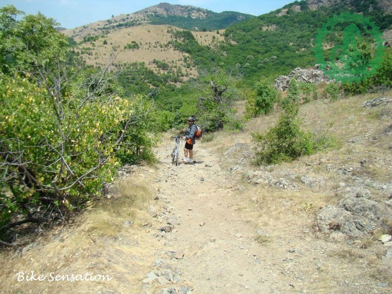 Nice rocky track in Macin mountains.