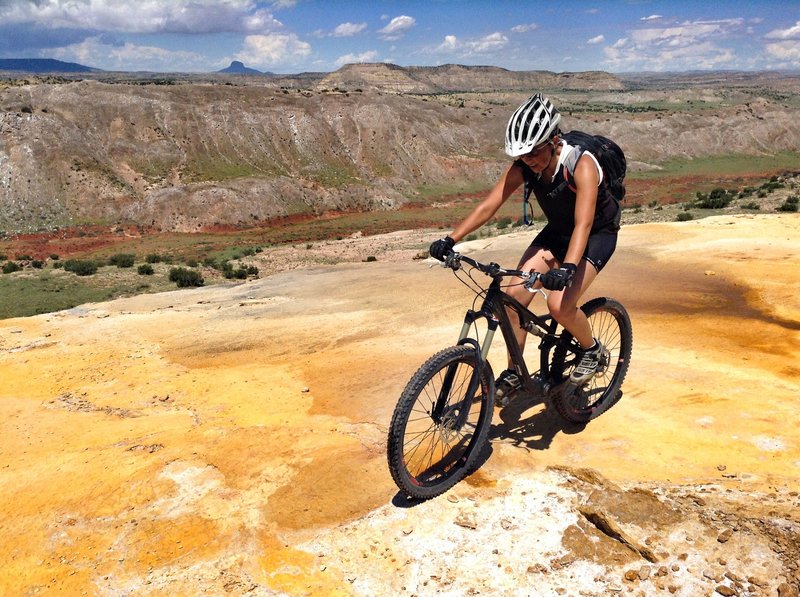 Minerals oozing out of the springs at White Mesa New Mexico