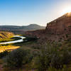 Sunset over the Colorado on Rustler's Loop Trail.  This photo is looking toward the start of Rattlesnake Canyon.