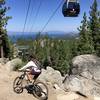 Riding the Cal-Neva Loop under the Heavenly Gondola