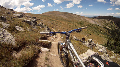 Start of the long way down Canyon Creek trail