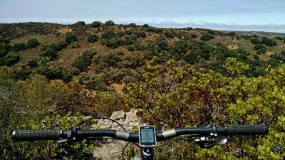 Enjoying the view (west) from the Manzanita.