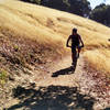 Keith climbing Saratoga Gap...grrr!