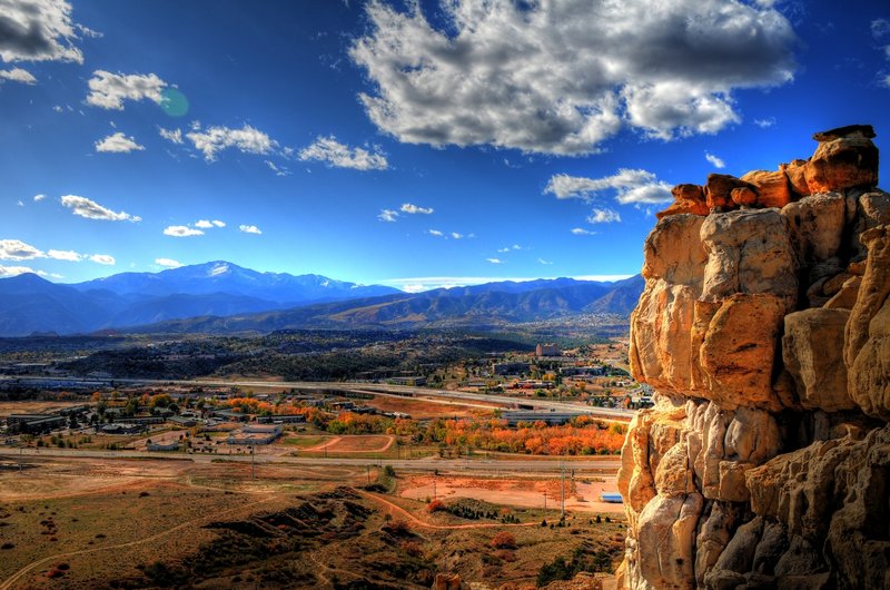 Colorado Springs, CO from Pulpit Rock.