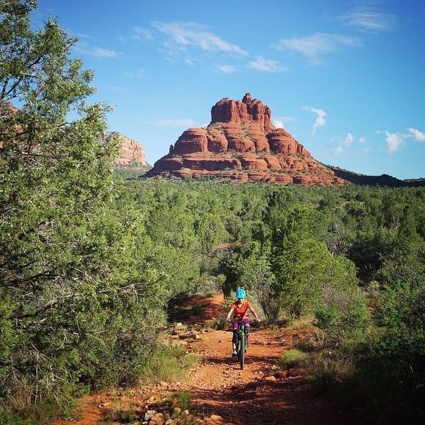 Bell Rock in the background.