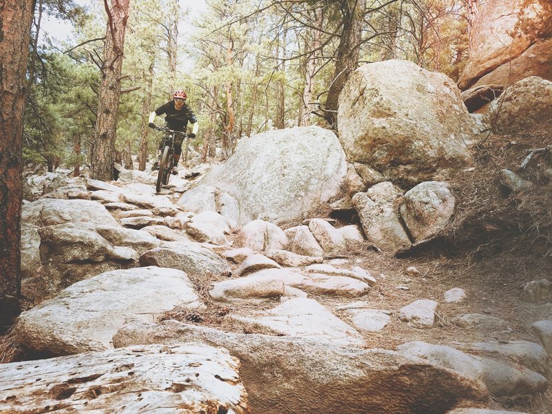 The second rock garden coming down the backside of Lair O' the Bear.