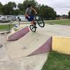 Ripping it up at the skate park! I did give him a MTBProject Sticker and asked him to get a helmet.