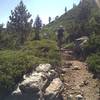 Heading down the Long Lake Trail.