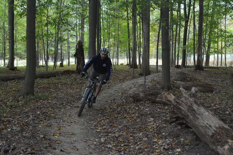 One of the first riders on the new trail. Photo by NPS/DJ Reiser.