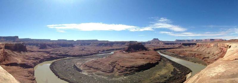 The Green River from the White Rim on a bluebird day.