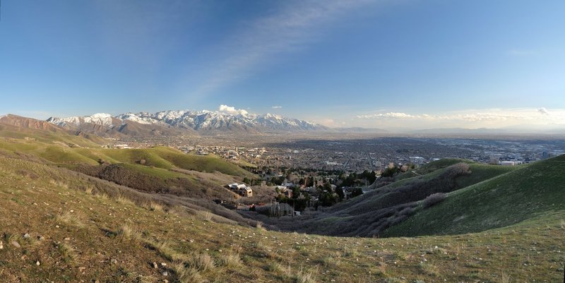 Salt Lake City from the Bonneville Shoreline Trail. with permission from HighDesertView