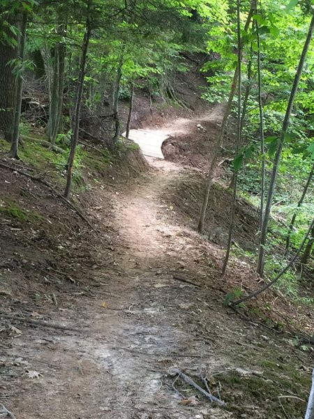 Heading to Mattkinac Bridge on OxBow Run.