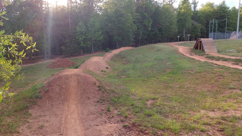 Dirt jump line.